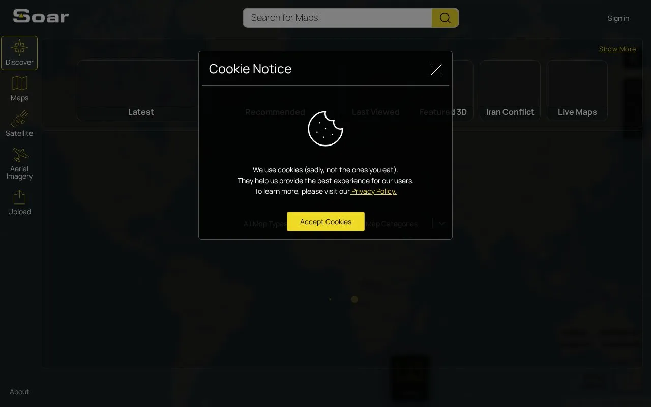Soar homepage screenshot