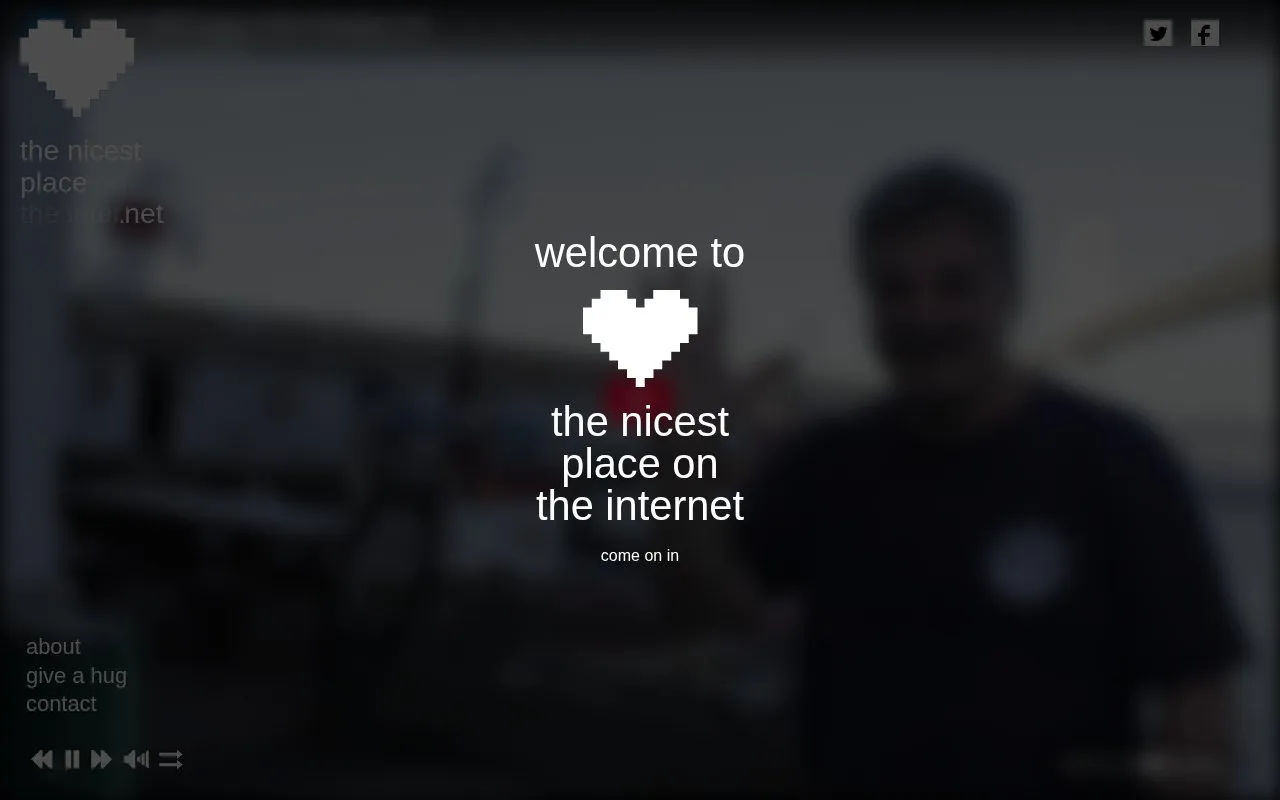 The Nicest Place homepage screenshot