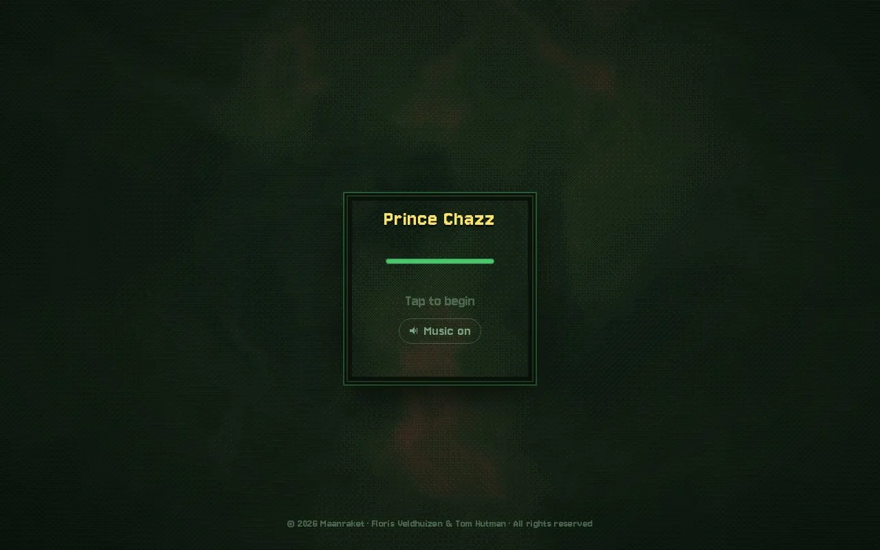 Prince Chazz homepage screenshot