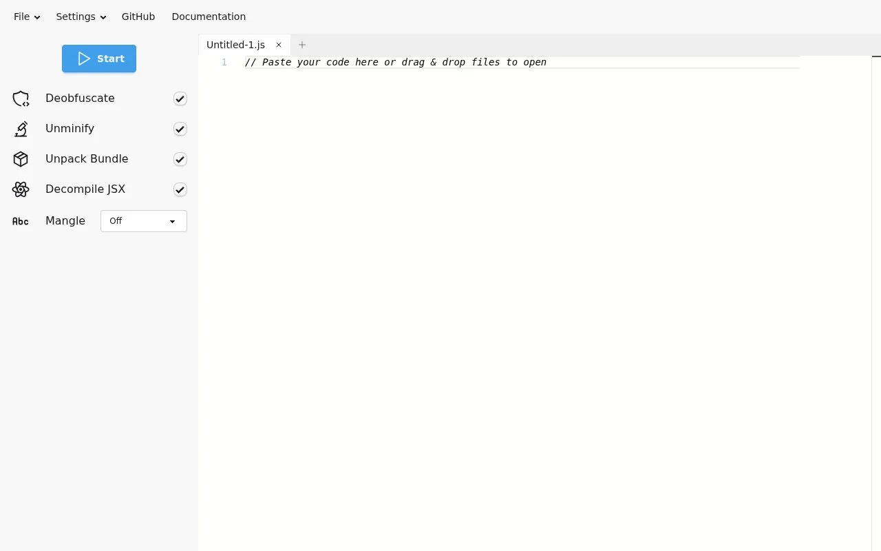 WebCrack homepage screenshot