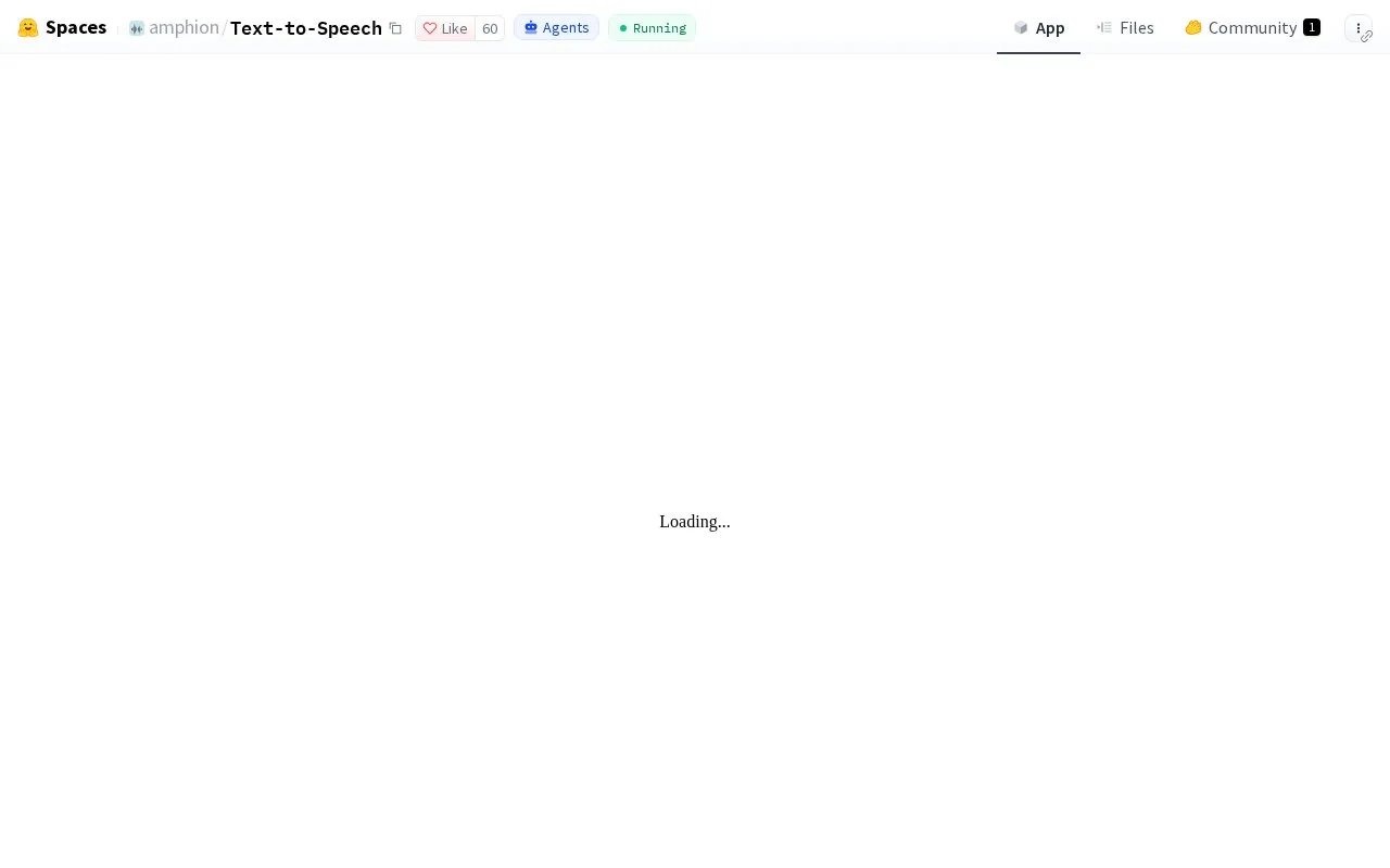 Text To Speech homepage screenshot