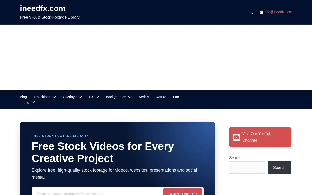 ineedfx homepage screenshot