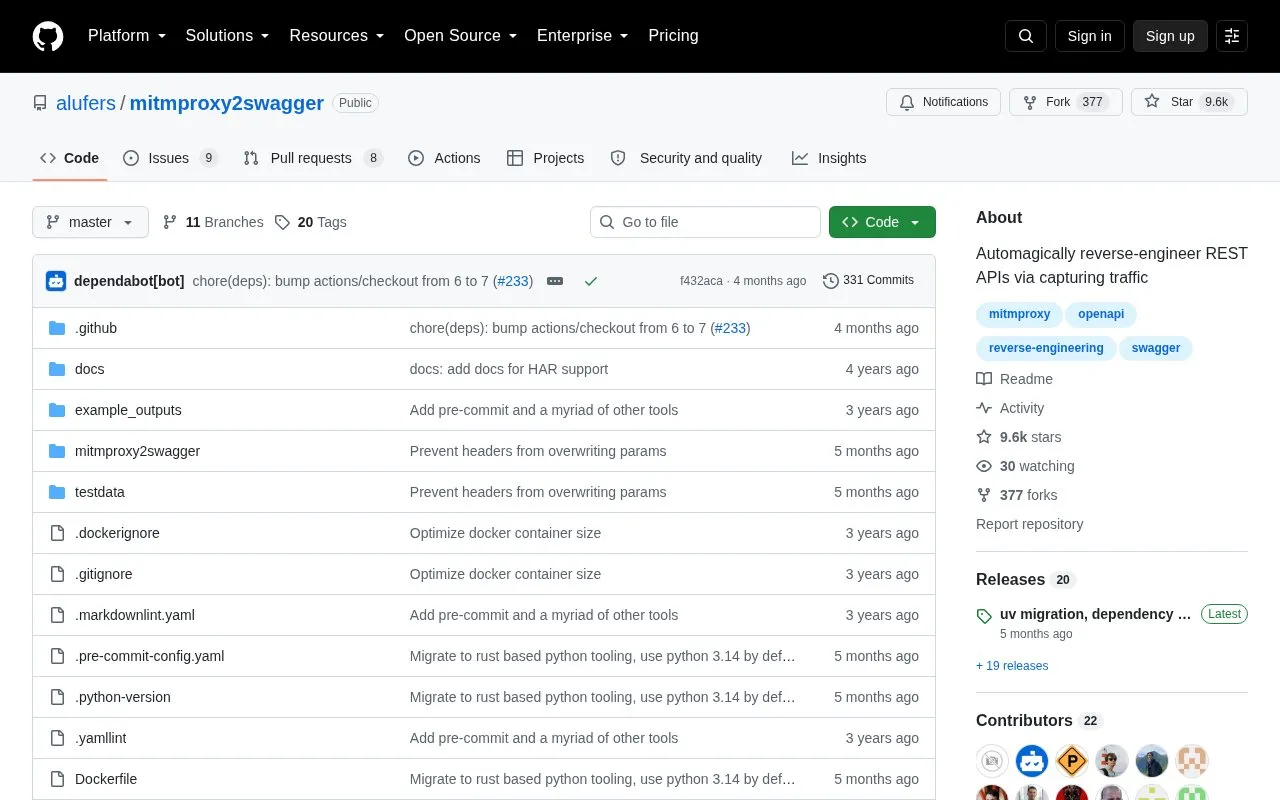 OpenAPI Converter homepage screenshot