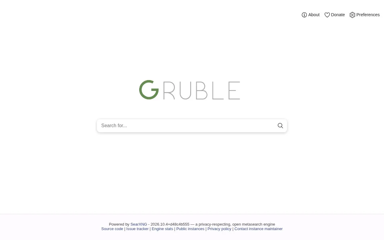 gruble.de homepage screenshot