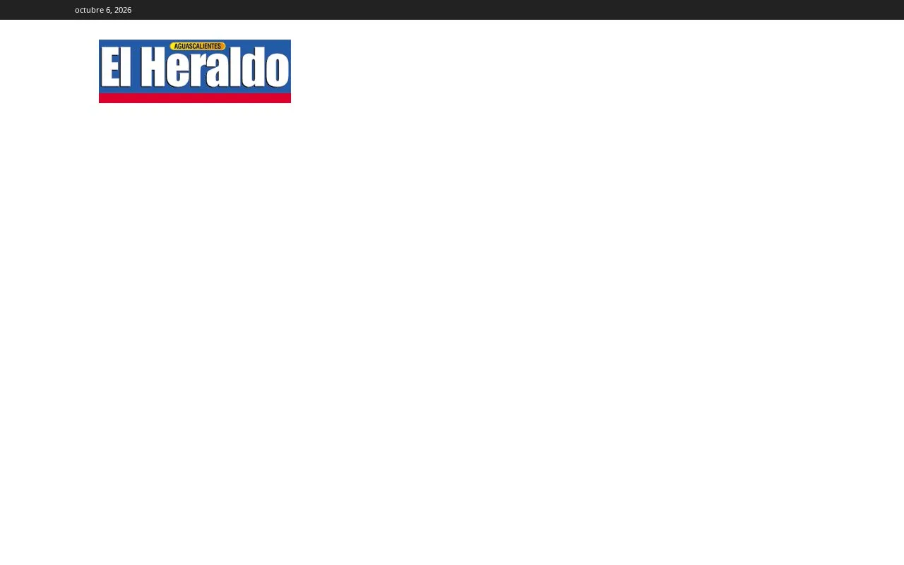 El Heraldo de Aguascalientes homepage screenshot