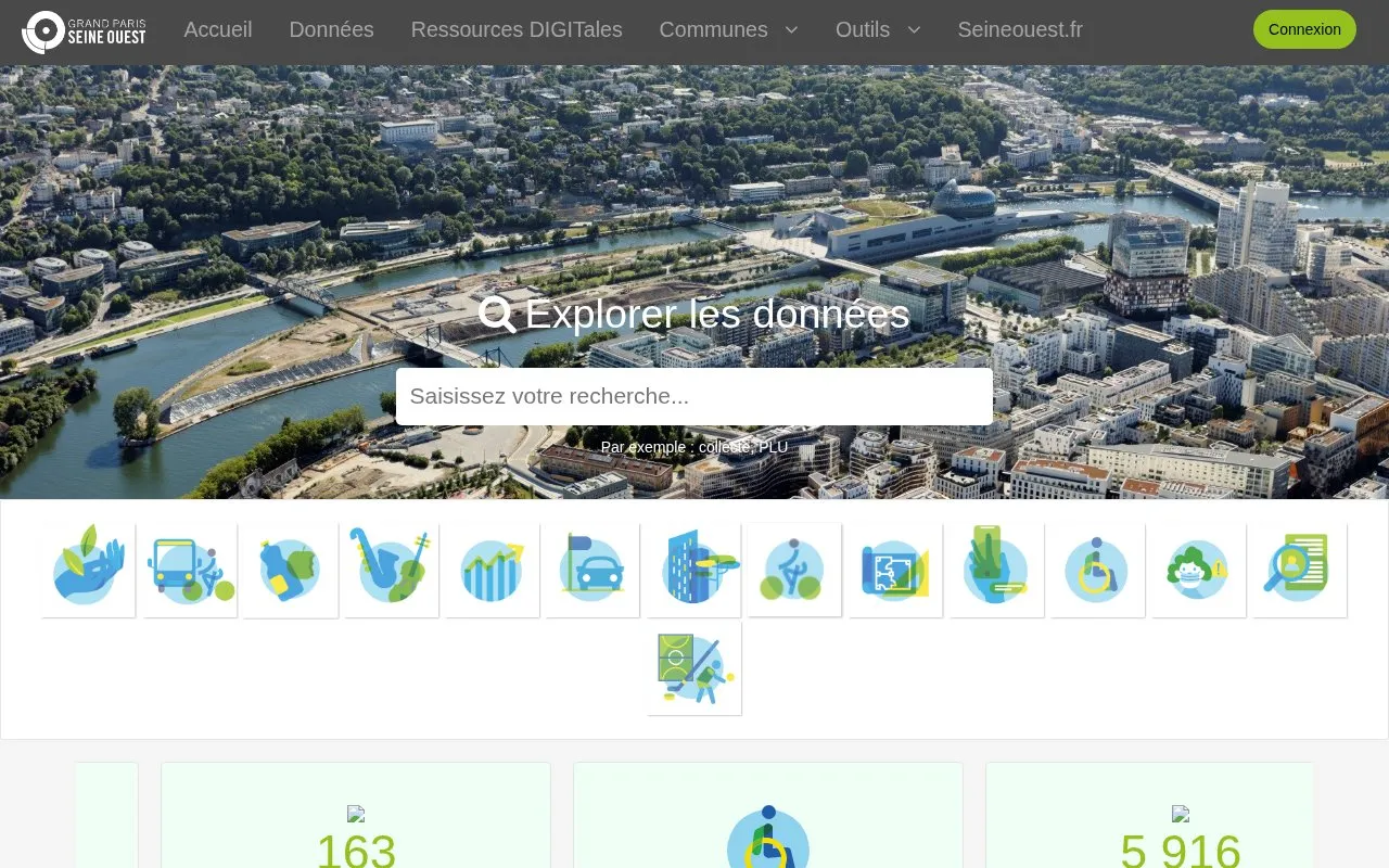 data.seineouest.fr homepage screenshot