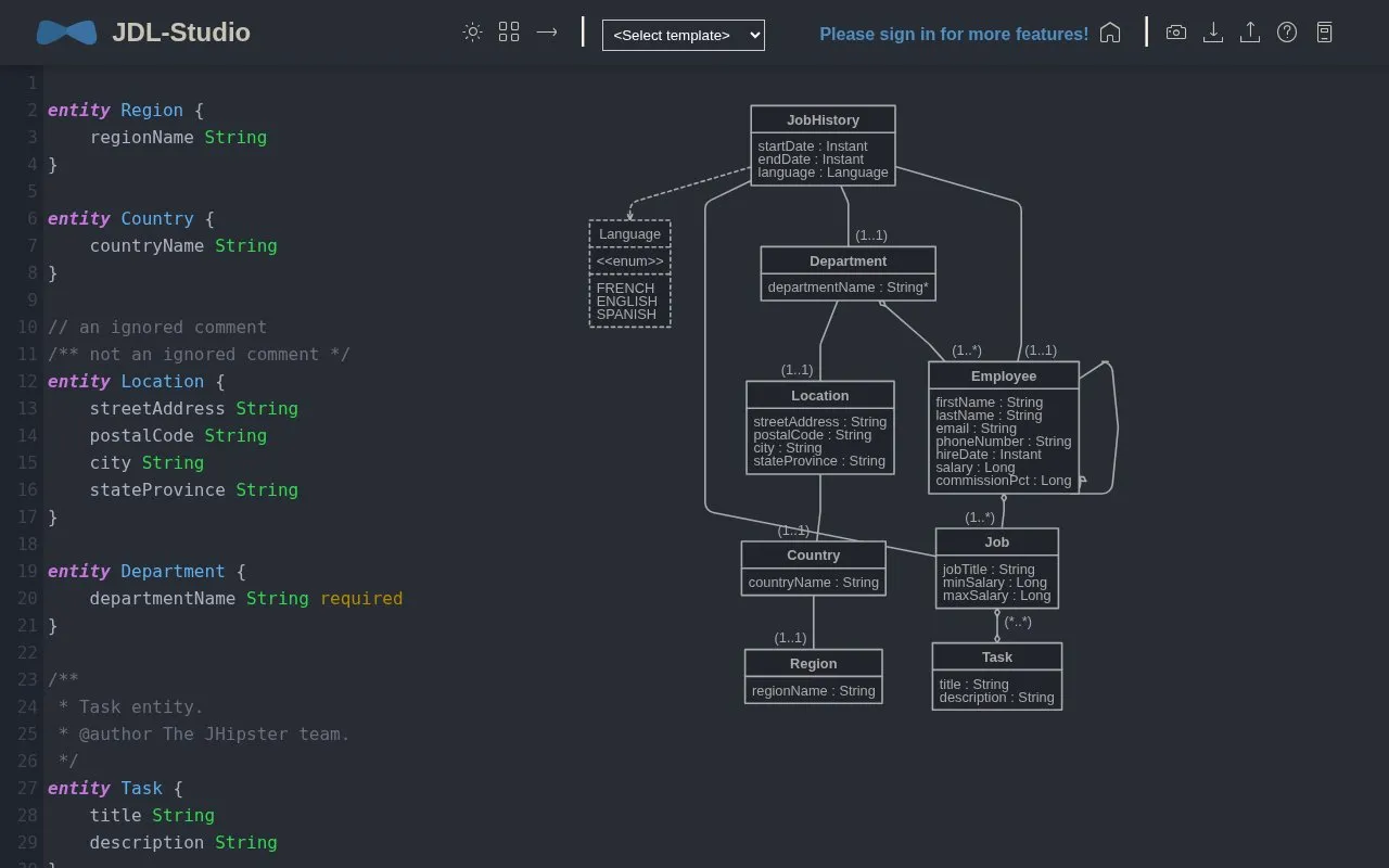 JDL Studio homepage screenshot