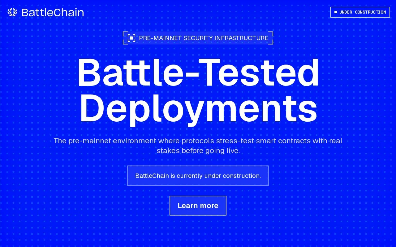 BattleChain Mainnet — BattleChain Explorer homepage screenshot