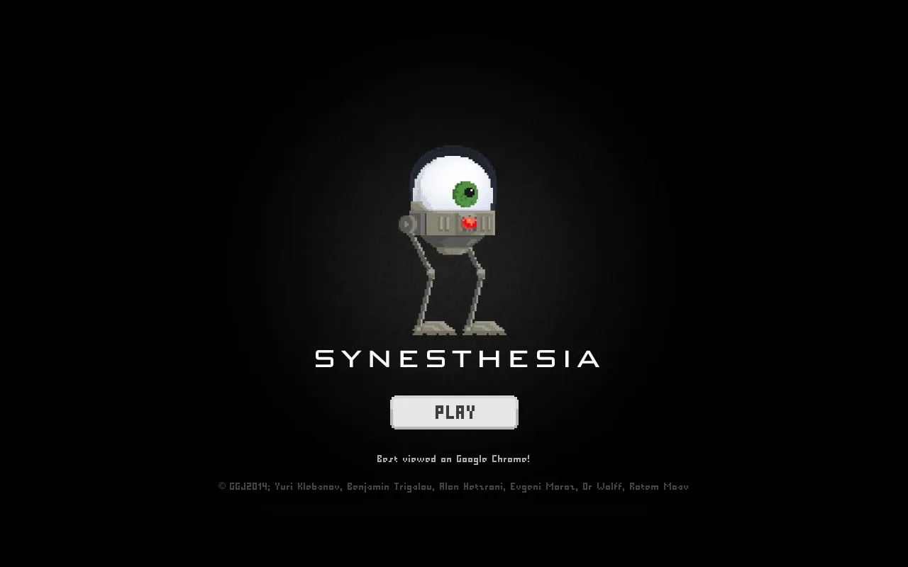Synesthesia in Space homepage screenshot
