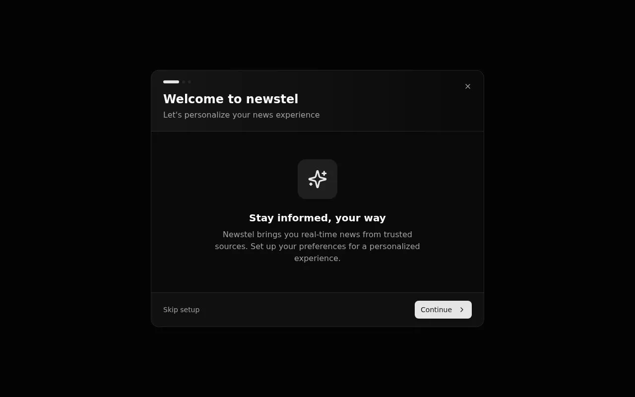newstel homepage screenshot