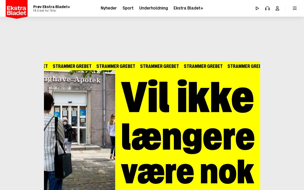 ekstrabladet.dk homepage screenshot