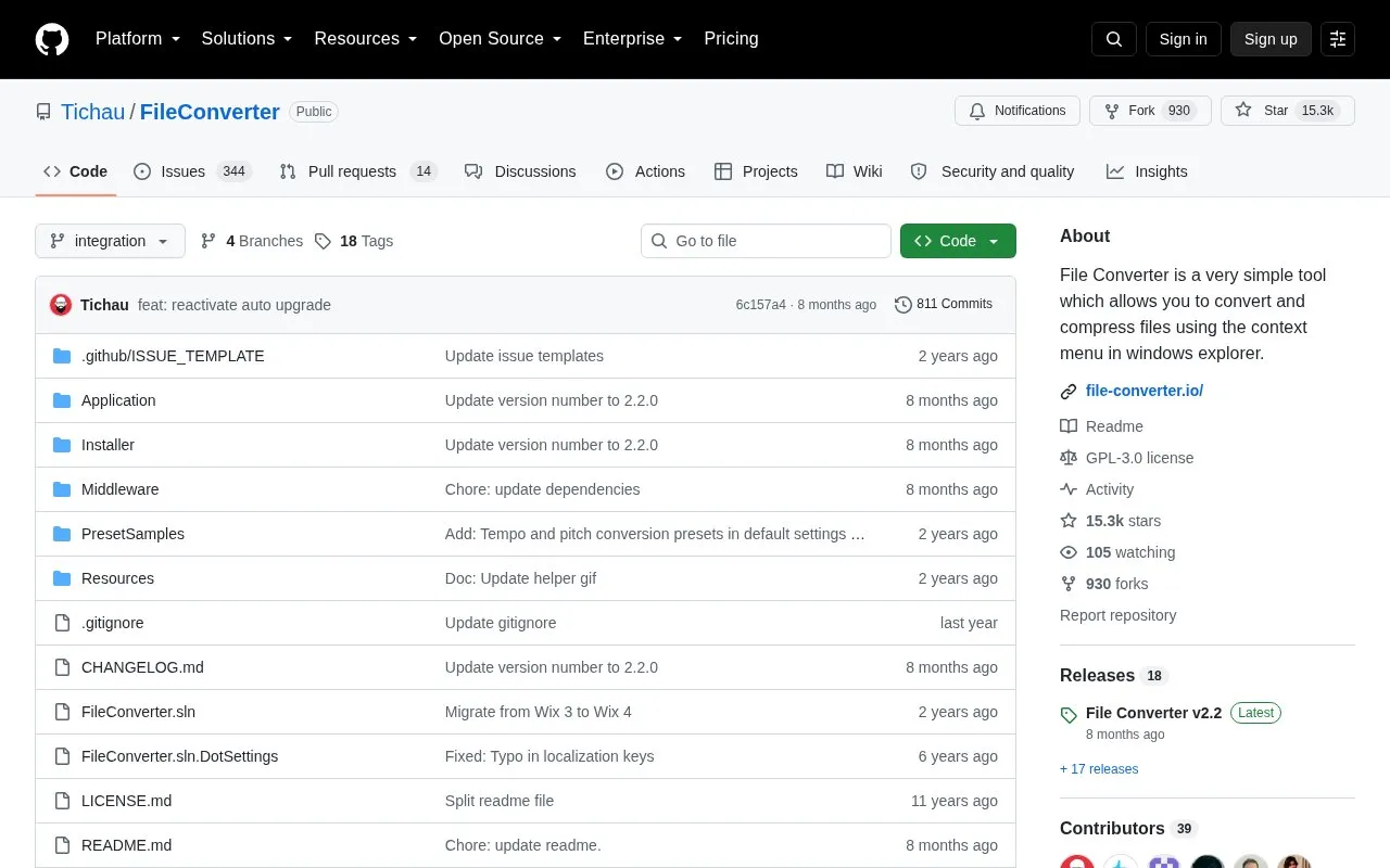 File Converter homepage screenshot