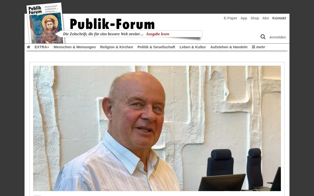 Publik-Forum homepage screenshot