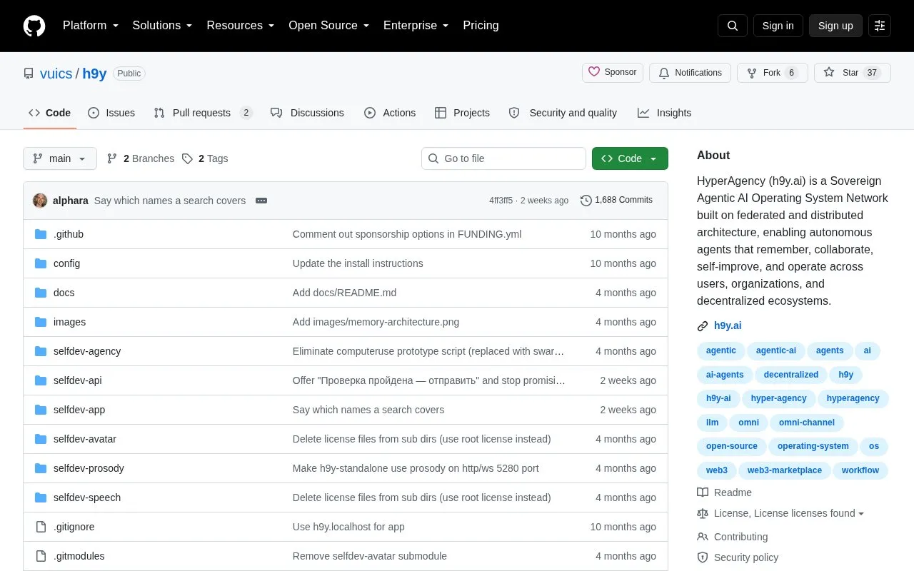 HyperAgency homepage screenshot
