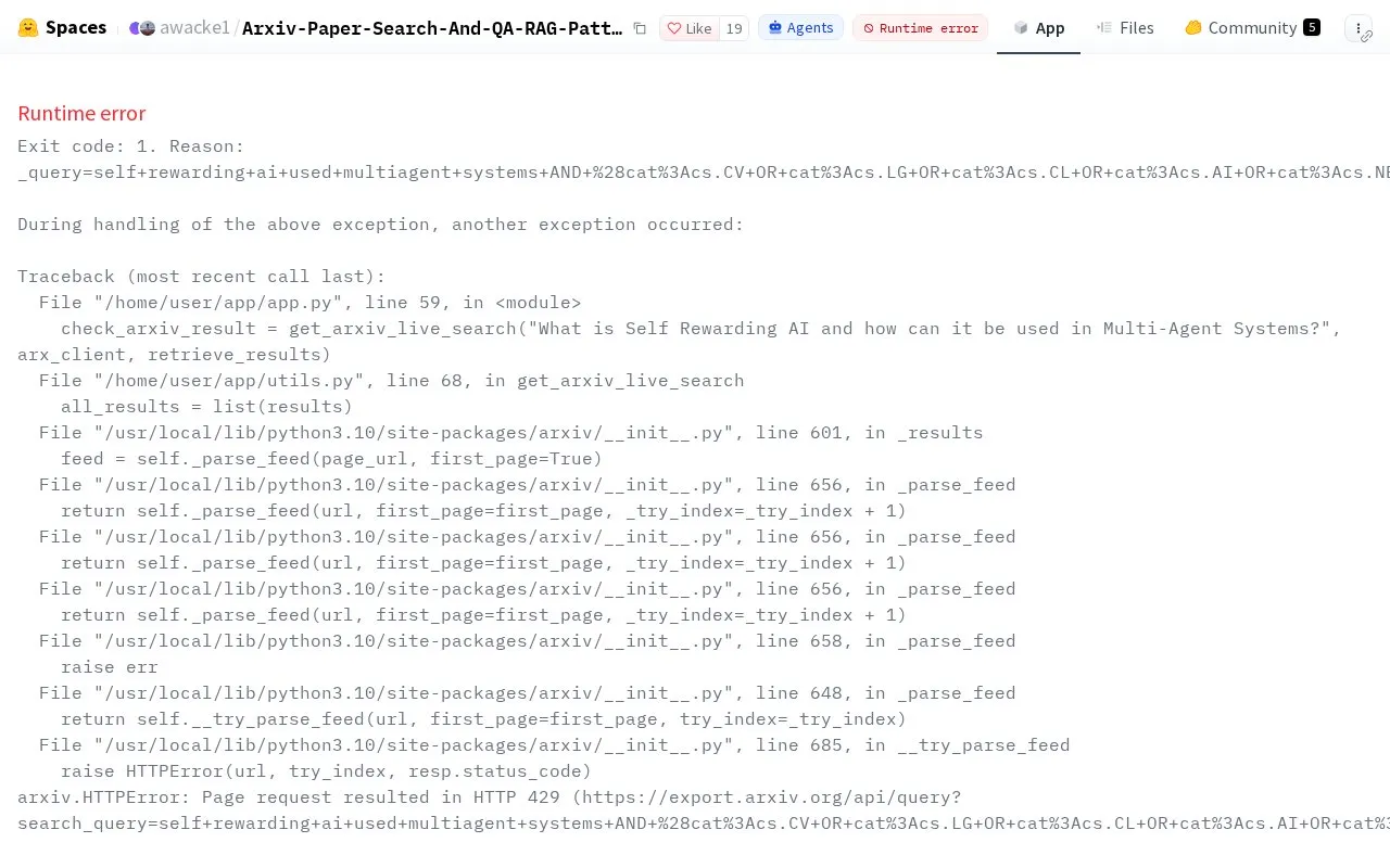 📚ArxivPaperSearch🔍 homepage screenshot