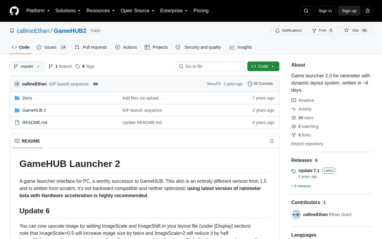 Game Hub2 homepage screenshot