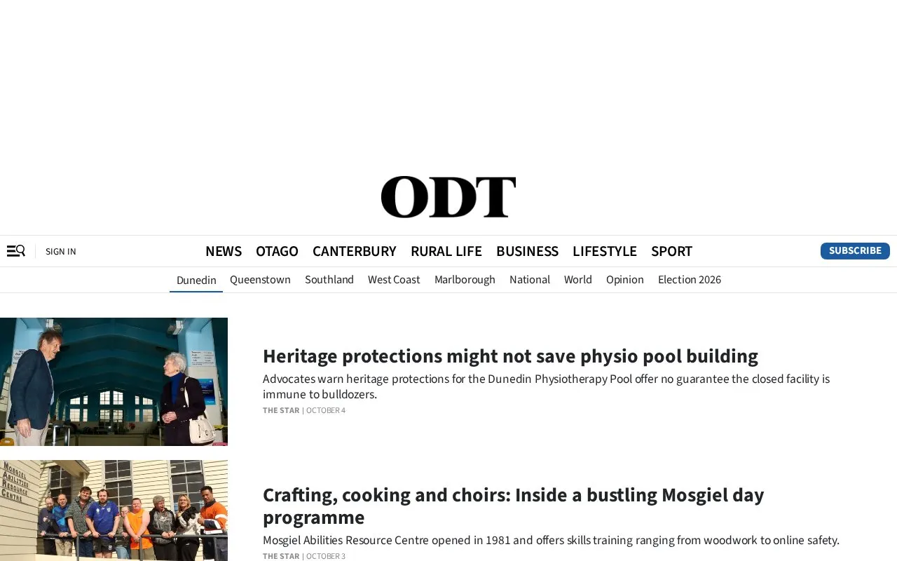 The Star homepage screenshot