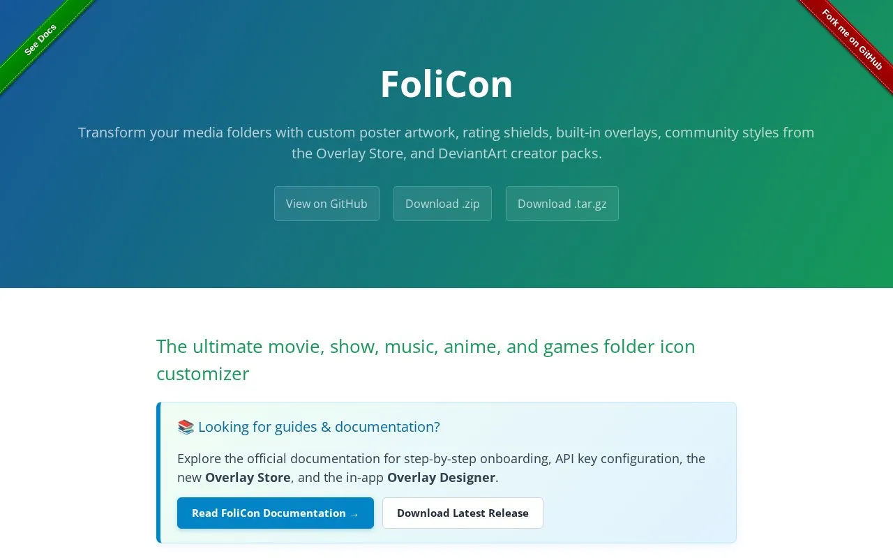 FoliCon homepage screenshot