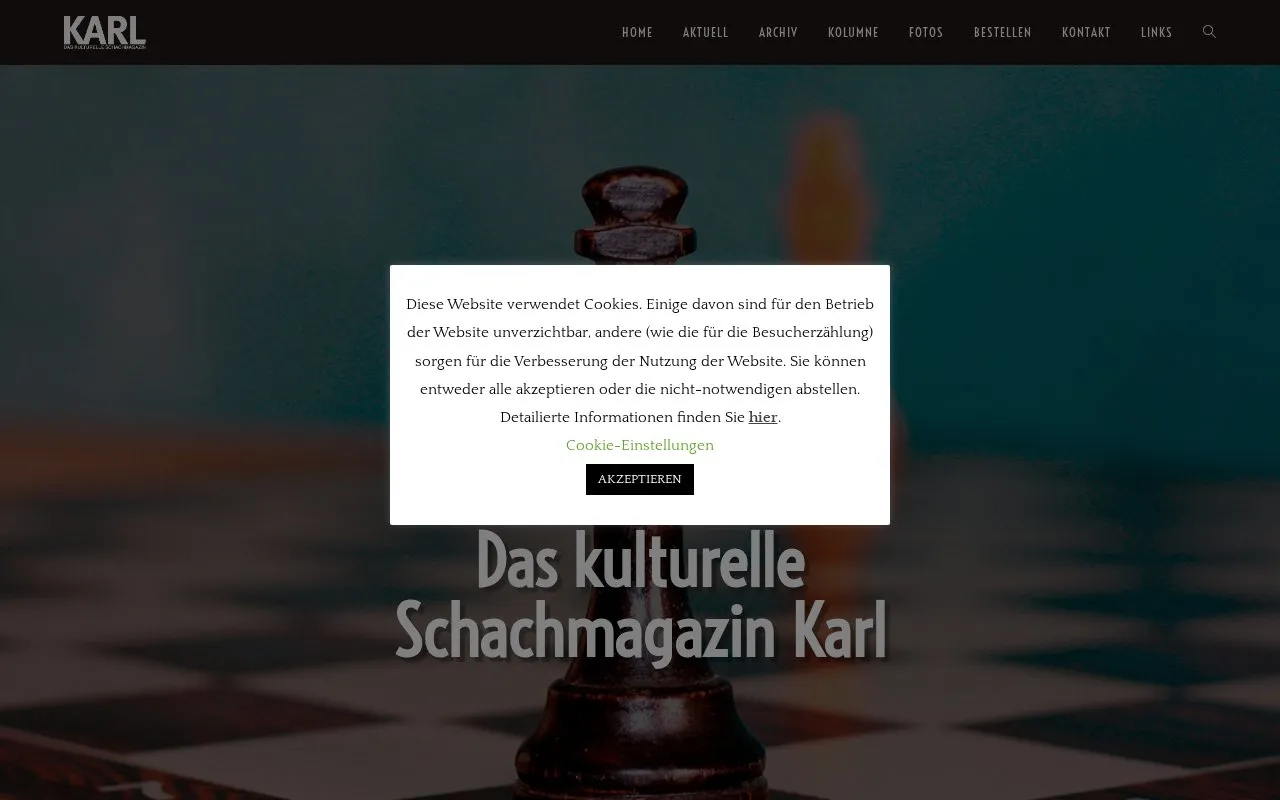 Karl homepage screenshot