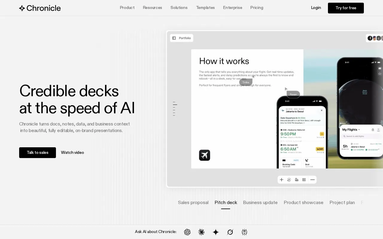 Chronicle homepage screenshot