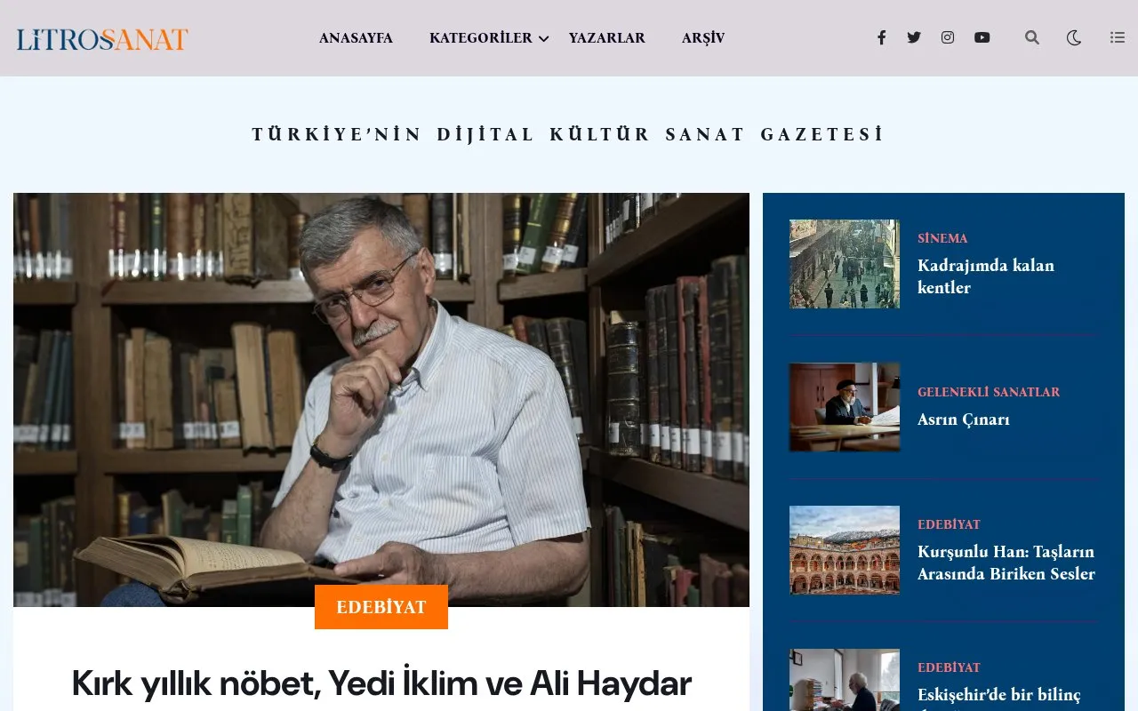 Litros Sanat homepage screenshot
