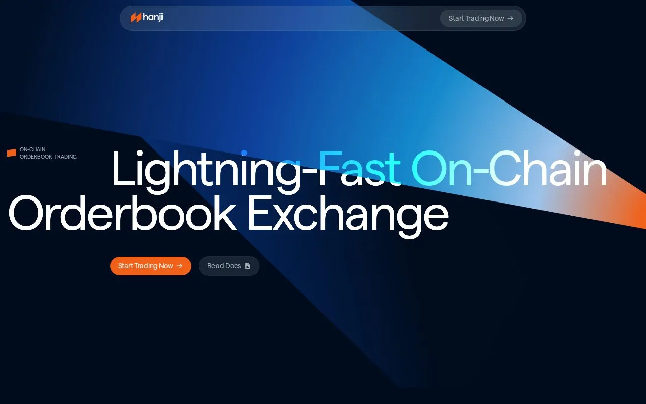 Hanji Protocol homepage screenshot