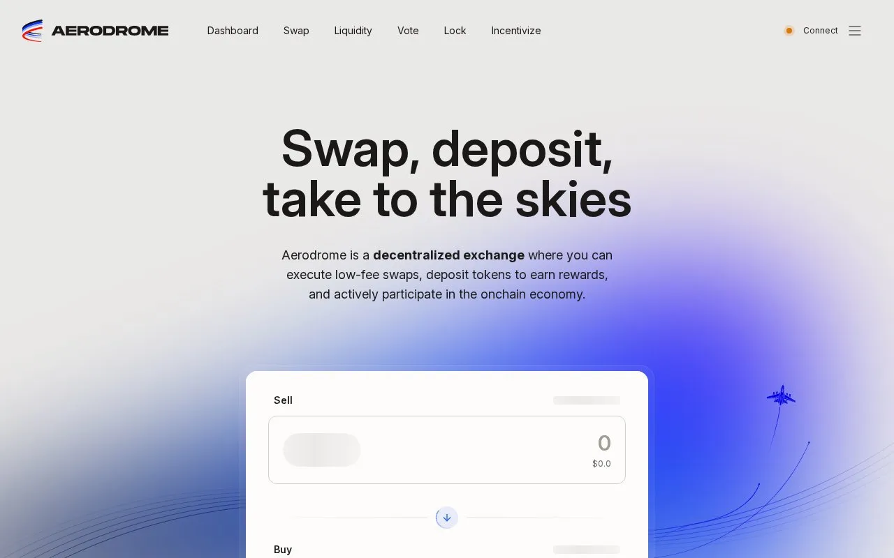 Aerodrome Slipstream homepage screenshot