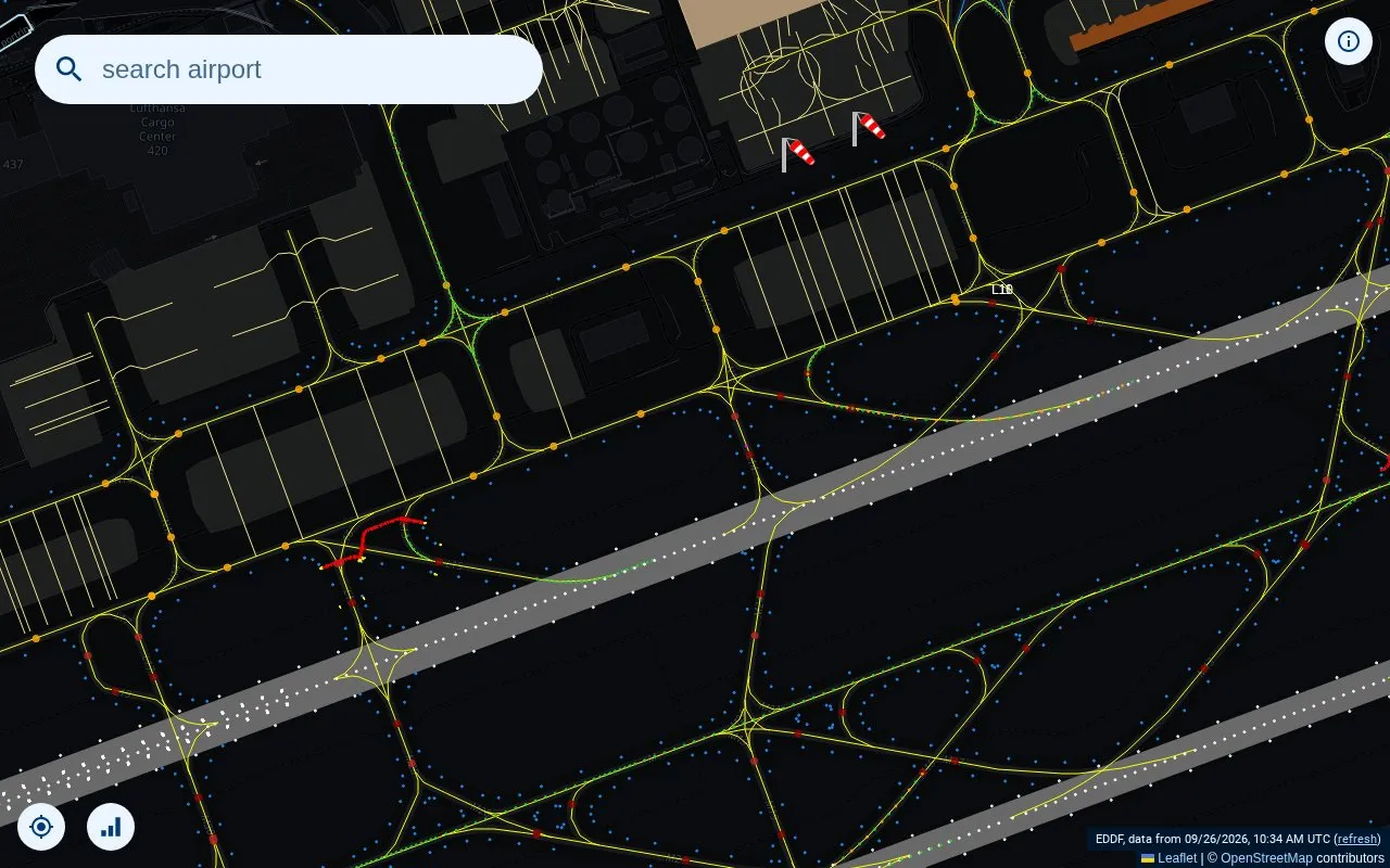 OpenAirportMap homepage screenshot