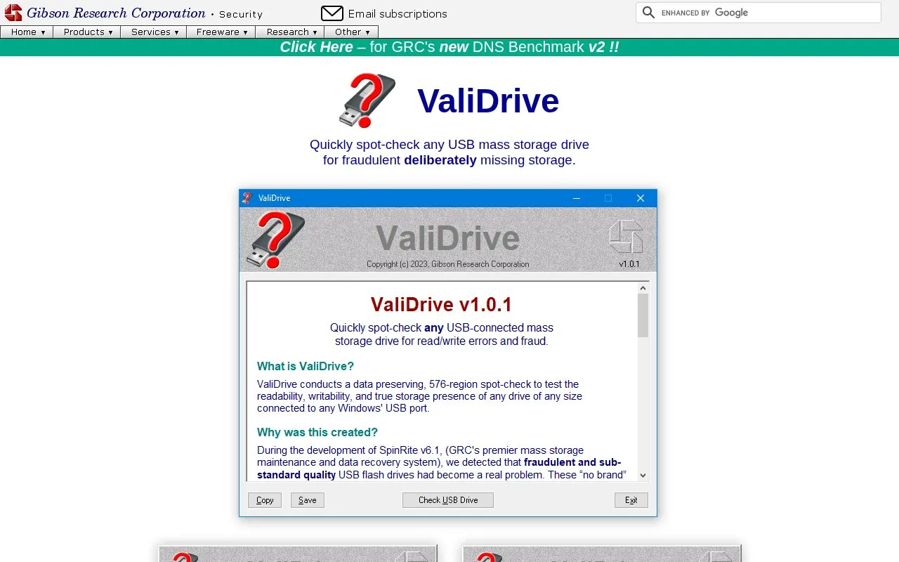 Validrive homepage screenshot