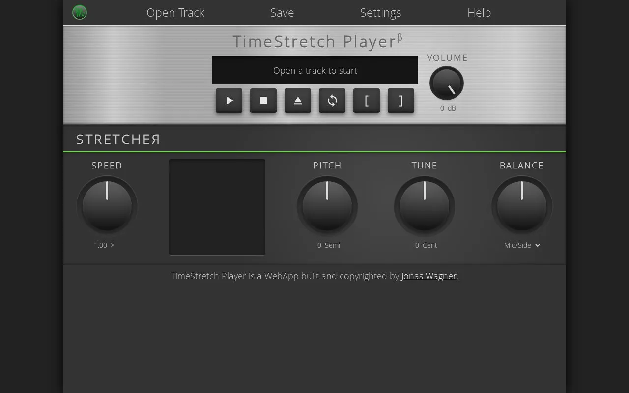 TimeStretch homepage screenshot