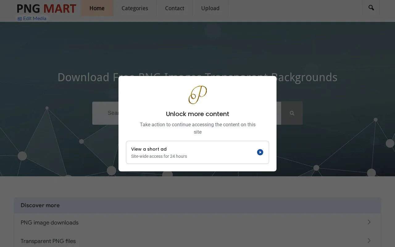 pngmart homepage screenshot