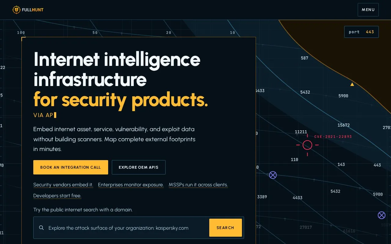 FullHunt homepage screenshot