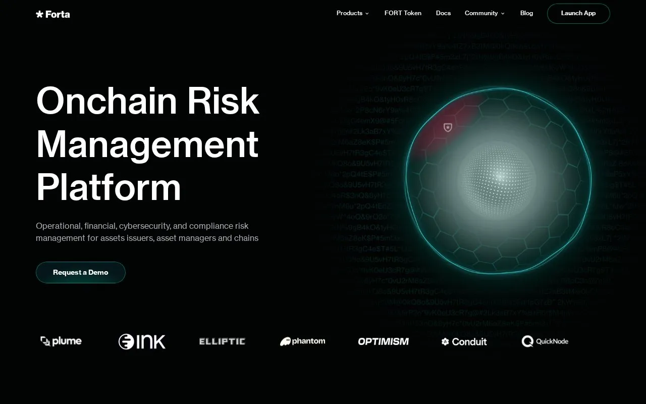 Forta homepage screenshot