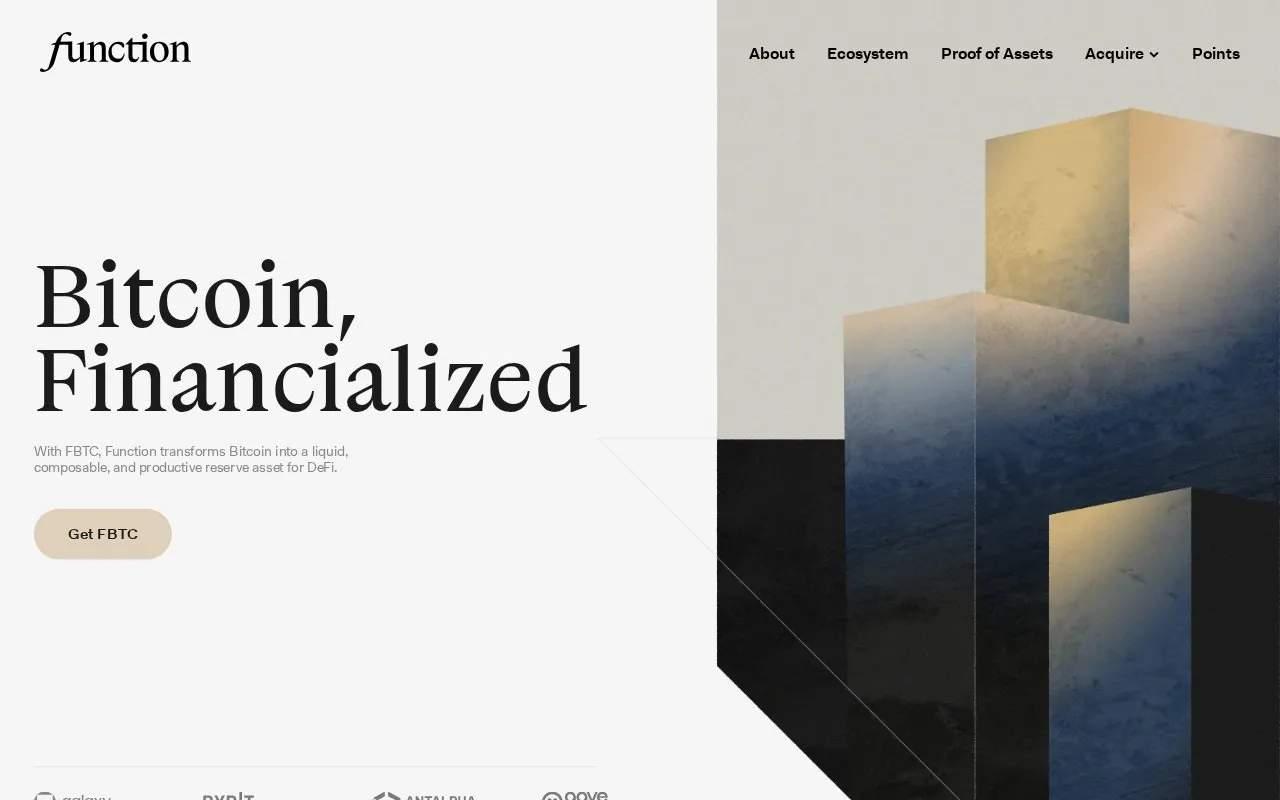 Function FBTC homepage screenshot