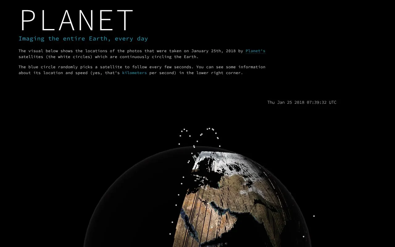 Planet Globe homepage screenshot