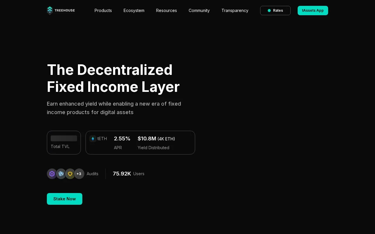 Treehouse Protocol homepage screenshot