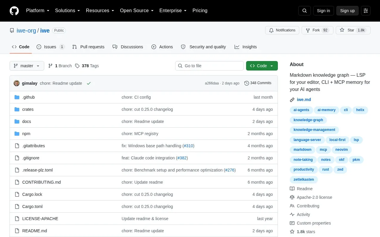 IWE homepage screenshot
