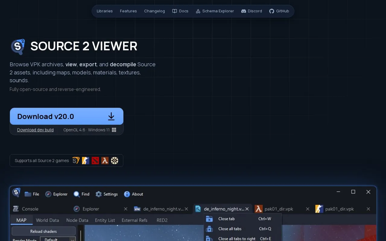 S2V homepage screenshot