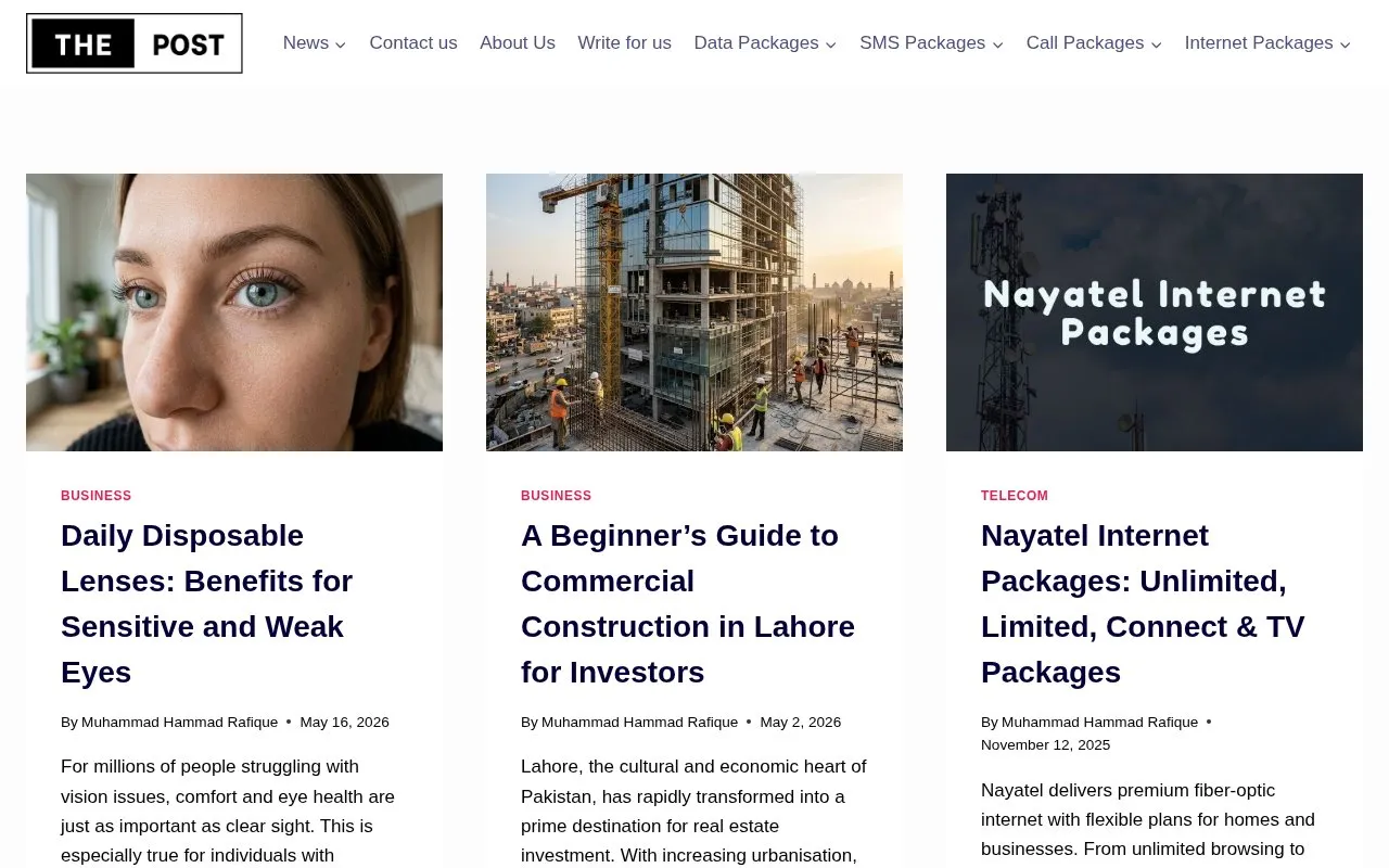 Khabrain homepage screenshot
