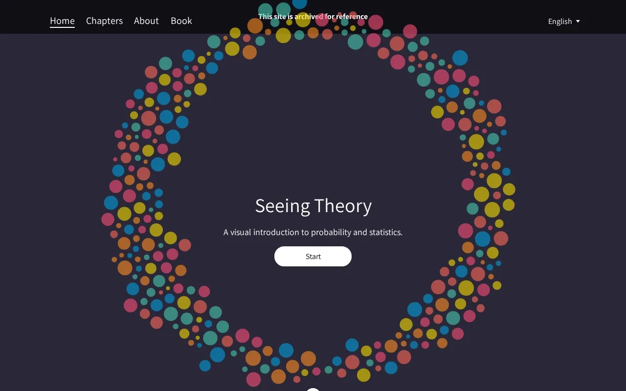 Seeing Theory homepage screenshot
