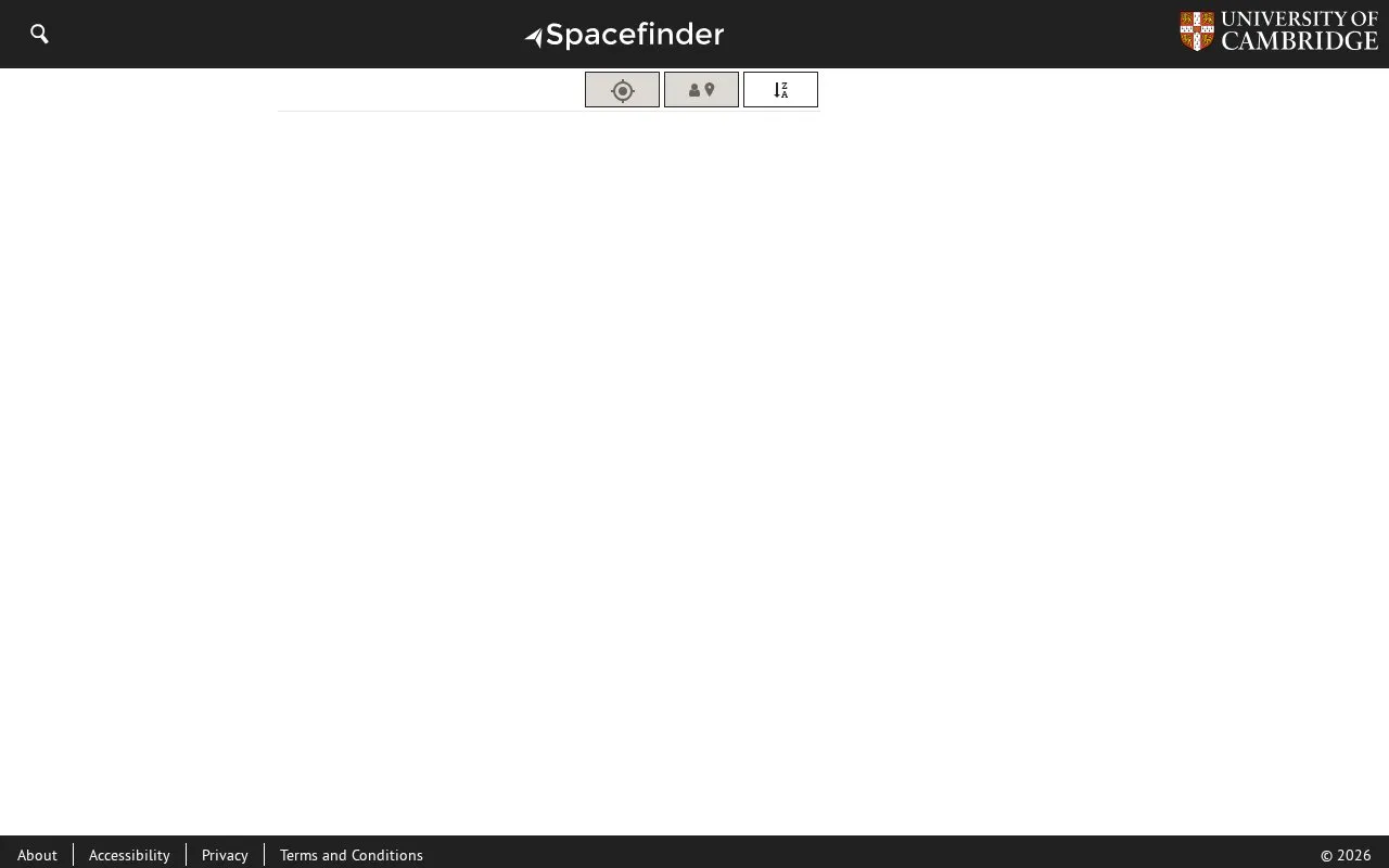 Space Finder homepage screenshot