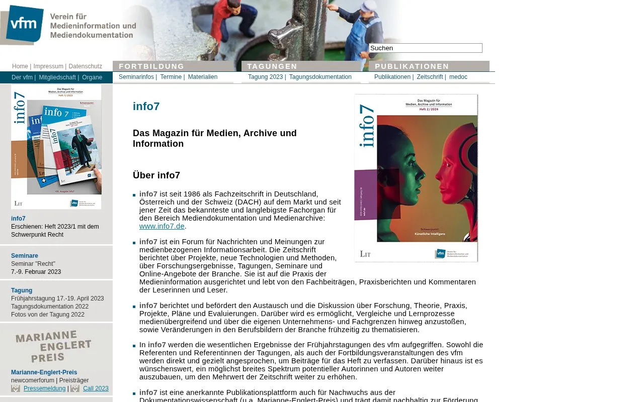 info7 homepage screenshot