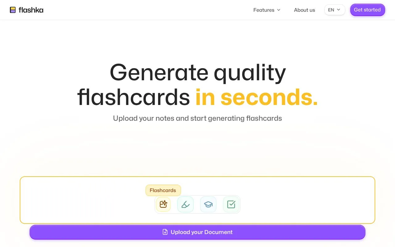 Flashka homepage screenshot
