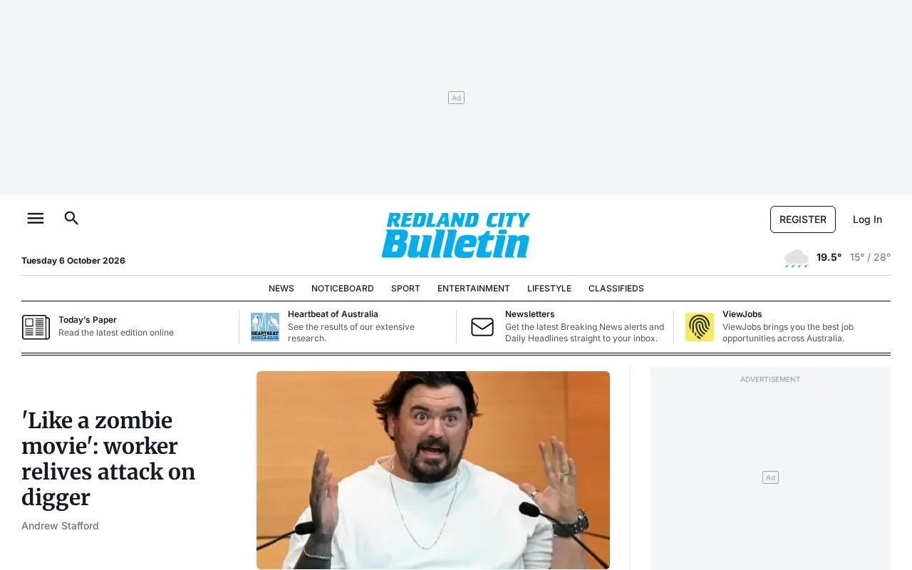 Redland City Bulletin homepage screenshot