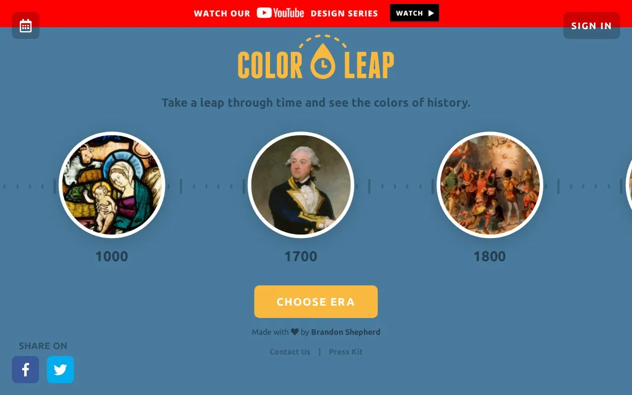 Color Leap homepage screenshot