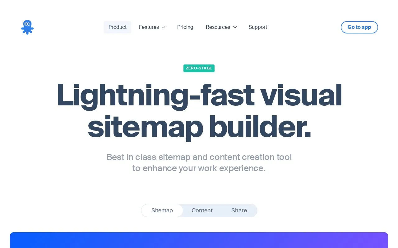 Octopus homepage screenshot
