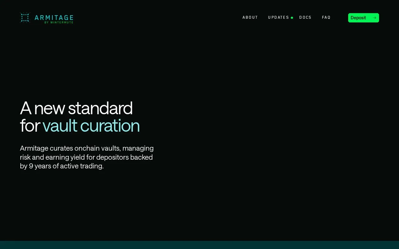 Armitage by Wintermute homepage screenshot