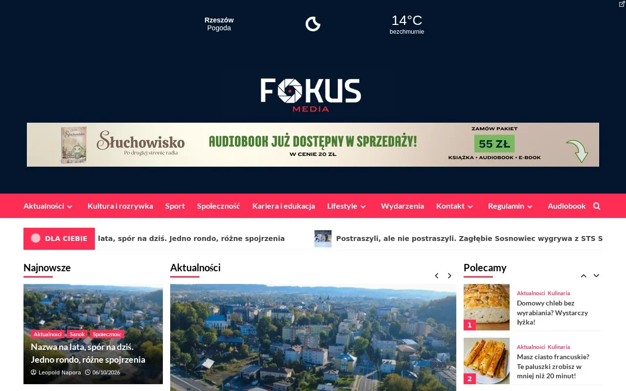 Fokus Media » homepage screenshot