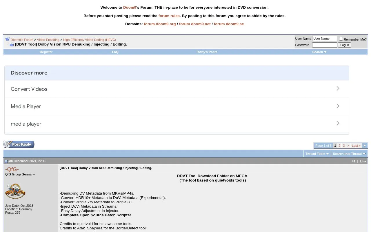 DDVT homepage screenshot