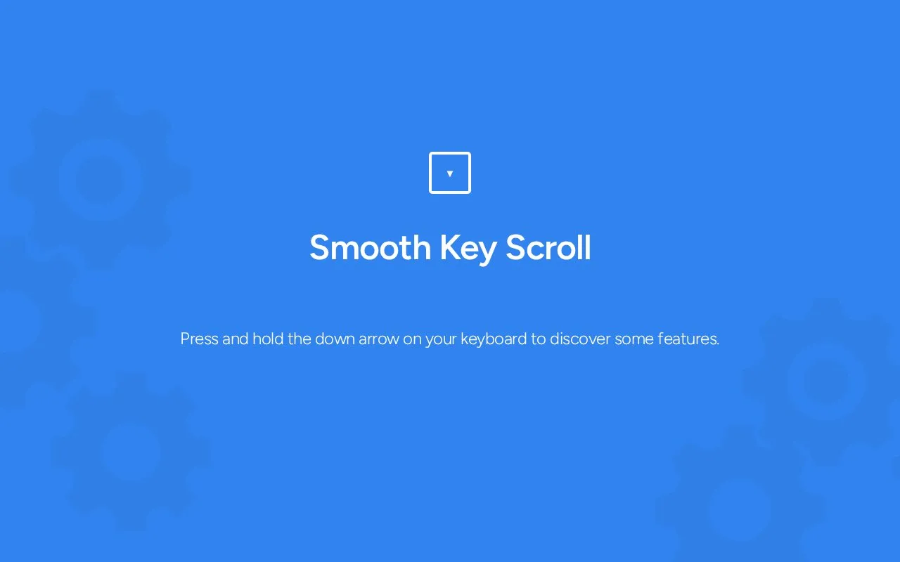 SmoothKeyScroll homepage screenshot